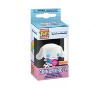 Shein 1 pieza Figura llavero Pocket POP de Sanrio Cinnamoroll con balón de fútbol, lindo colgante de vinilo de cachorro blanco, diseño de camiseta azul, col
