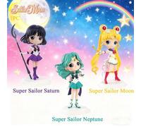 Shein 1 pieza Figura oficial de Sailor Moon Eternal Super Sailor Guardians - Super Neptuno Saturno Luna, decoración para Navidad y Halloween