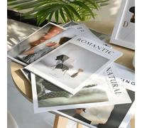 Shein 1 pieza Fondo fotográfico minimalista tipo revista inglesa, prop para fotografía, transmisión en vivo o exhibición de estilo callejero, mejor regalo d