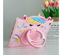 Shein 1 pieza Funda con diseño de unicornio color rosa manzana compatible con iPad 9na Generación / iPad 10ma Generación, estilo Kawaii