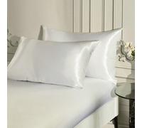 Shein 1 pieza Funda de almohada de sobre de satén premium, suave y transpirable, resistente a las arrugas, suave para el cabello y la piel, mejora la calida