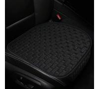 Shein 1 pieza Funda de asiento de coche acolchada de lino a cuadros, transpirable y sin respaldo, con bolsillo de almacenamiento, adecuada para la mayoría d