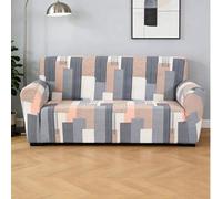 Shein 1 pieza Funda de sofá de arte a cuadros de colores, elegante y única, que irradia un estilo moderno, adecuada para dormitorio, sala de estar, oficina,