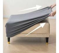 Shein 1 pieza Funda de taburete de terciopelo, Funda elástica para reposapiés, Protector de muebles, Decoración del hogar