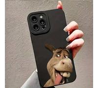Shein 1 pieza Funda de teléfono con estampado de ojos de ángel negro y de billetes de dólar, se adapta a Apple 16 ProMax, 15/14 Plus, 13, 12, 11 y Series