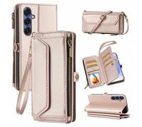 Shein 1 pieza Funda de teléfono de cuero multifuncional con ranura para tarjeta, correa cruzada, diseño de billetera compatible con Apple 17 Pro Max/ A16 Sm