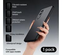 Shein 1 pieza Funda de teléfono de silicona negra, adecuada para RENO 14, RENO 12 F, Reno 13, Reno 11, A99/ A80/ A60/ A40/ A38/A18, funda protectora de telé