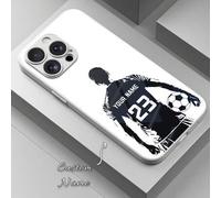 Shein 1 pieza Funda de teléfono personalizable con nombre personal, elementos de fútbol de moda, compatible con Samsung Galaxy S24 Ultra/S25 Ultra y 17 Pro
