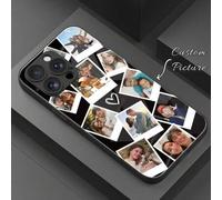 Shein 1 pieza Funda de teléfono personalizada, DIY Multi-Foto Vida Diaria, Familia, Pareja, Mascota Funda de teléfono creativa, Compatible con Samsung S24 U