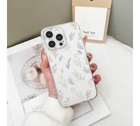 Shein 1 pieza Funda de teléfono transparente de TPU con diseño de hoja hueca colorida a prueba de caídas compatible con iPhone 15/15 Pro/15 Plus/15 Pro Max/