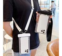 Shein 1 pieza Funda impermeable universal para teléfono con sensor táctil, estuche luminoso para nadar y bucear, que se puede usar como funda táctil para na