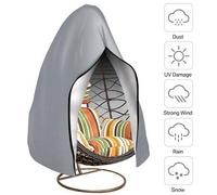 Shein 1 PIEZA Funda para silla colgante de huevo de patio, funda para silla de columpio de huevo para exteriores, a prueba de agua y anti-polvo con cremalle