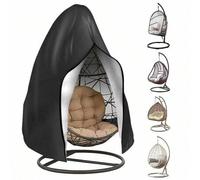 Shein 1 pieza Funda para silla colgante en forma de huevo para patio, de tela Oxford 210D impermeable y a prueba de polvo para silla de columpio de exterior