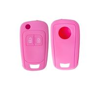 Shein 1 pieza Funda protectora de silicona rosa para llaves de coche, anti-caída, adecuada para Opel Astra J, Corsa D, Zafira C, Mokka, Insignia A, Cascada,