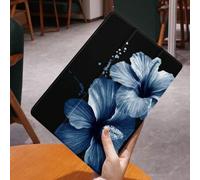 Shein 1 pieza Funda protectora para tableta con estampado floral azul, compatible con Apple iPad 10.2 pulgadas, iPad Pro 2021/2020, iPad 9th/10th Gen, iPad