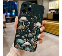 Shein 1 pieza Funda universal para teléfono inteligente con diseño de flores y hongos compatible con Apple, Galaxy, Infinix, Redmi, OPPO, VIVO, Realme, resi