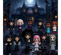 Shein 1 pieza Funko Mystery Minis Figura de Vinilo de Wednesday, 1 pieza Estilo Aleatorio Personaje Coleccionable Figura Mini, Adorable Adorno de Escritorio