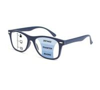 Shein 1 pieza Gafas de lectura bifocales con múltiples enfoques de moda, con marco clásico y lentes funcionales, con varillas de muelles flexibles para un u