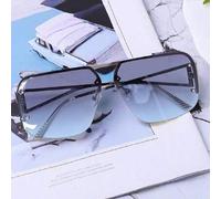 Shein 1 pieza Gafas de moda versátiles de montura semi-óptica de estilo retro, adecuadas para actividades al aire libre/vacaciones/playa/protección solar di