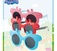 Shein 1 pieza Gafas de sol de Peppa Pig, gafas de sol de dibujos animados, los mejores regalos para vacaciones para buenos amigos, decoración para ambiente