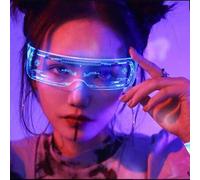 Shein 1 Pieza Gafas Luminosas Led Con Color Ajustable Para Festival De Música, Edm, Decoración De Fiesta