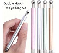 Shein 1 pieza Gel de uñas de ojo de gato mejorado con bola de vidrio imantada, esmalte de uñas magnético de ojo de gato rosa/plateado/verde/oro rosa con var