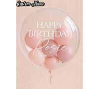 Shein 1 pieza Globo de burbuja transparente personalizado, globo grande de PVC personalizado con nombre para graduación, boda, celebración de cumpleaños, de