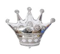 Shein 1 pieza Globo decorativo con corona de 30" en color rosa y azul, decoración para pared de fiesta de cumpleaños