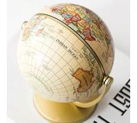 Shein 1 pieza Globo decorativo flotante de estilo vintage americano, decoración de lujo de alta gama con relieve 3D, pequeño tamaño, para escritorio, decora