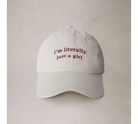 Shein 1 pieza Gorra de béisbol bordada para mujer "Soy literalmente solo una chica", gorra ajustable de protección solar para exteriores para primavera, oto