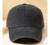 Shein 1 pieza Gorra de béisbol casual lavada de color puro para hombre
