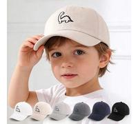 Shein 1 pieza Gorra de béisbol clásica de unicolor con diseño de dinosaurio - Adecuada para uso al aire libre durante todo el año para niños pequeños de 1 a