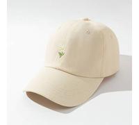 Shein 1 pieza Gorra de béisbol con bordado floral estilo Y2k, adecuada para el uso diario y actividades al aire libre, gorra de béisbol estilo Y2k simple, m