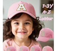 Shein 1 Pieza Gorra de béisbol con diseño de letras del abecedario para niños pequeños, estilo artesanal, diseño de letras, gorra de snapback estilo K-pop p