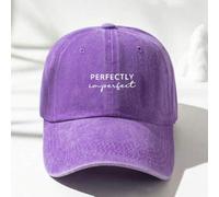 Shein 1 pieza Gorra de béisbol con estampado "Perfectamente imperfecto" en estilo Y2K, unisex, para protección solar al aire libre, deportes, y viajes