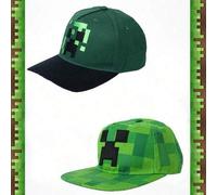 Shein 1 pieza Gorra de béisbol de lona con diseño oficial de Creeper de Minecraft, gorra con visera para uso diario, trabajo, viajes, al aire libre, protecc