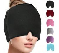Shein 1 pieza Gorro con paquete de gel para alivio de dolor de cabeza y migraña (capa única) - Equipo de cabeza elástico para terapia de frío y calor para a