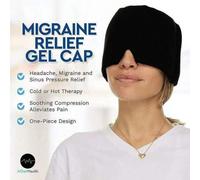 Shein 1 pieza Gorro de gel frío, Equipo de cabeza elástico para frío, Máscara para ojos, dolor de cabeza, senos paranasales, ojos hinchados, tensión y alivi