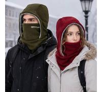 Shein 1 pieza Gorro-mascarilla de invierno de felpa anticongelante, ligero y cálido para ciclismo, esquí y deportes al aire libre, gorro con capucha de unic