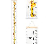 Shein 1 pieza Gráfico de crecimiento de altura para niños, regla de medición manual, decoración de pared, lienzo para niños, gráfico de crecimiento de altur