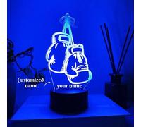 Shein 1 pieza Guante de boxeo de sensor táctil personalizable con luz de 7 colores - Regalo ideal para amantes del boxeo, perfecto para festivales o regalos