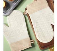 Shein 1 pieza Guantes antescaldaduras para horno de microondas, guantes de cocina resistentes al calor para hornear, manoplas de horno resistentes de silico
