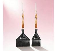 Shein 1 pieza Herramienta profesional de salón Stylance para teñir el cabello, cepillo de nailon suave de tamaño grande/mediano en color dorado y negro