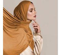 Shein 1 pieza Hijab de mujer de nuevo estilo, tamaño grande, hijab chal de jersey suave, turbante casual de unicolor, accesorio de mujer para abaya, velo