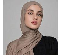 Shein 1 pieza Hijab de unicolor para mujeres, bufanda elegante y suave, pañuelo versátil y cómodo para usar a diario