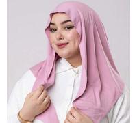 Shein 1 pieza Hijab triangular instantáneo, pañuelo de cabeza todo en uno para atar. Envoltura rápida, antideslizante. Sin gorro interior, sin doblar. Adecu