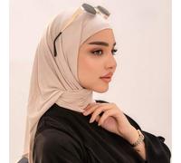 Shein 1 pieza Hijab triangular instantáneo, pañuelo de cabeza todo en uno para atar. Envoltura rápida, antideslizante. Sin gorro interior, sin doblar. Adecu