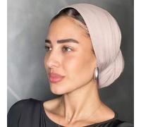 Shein 1 pieza Hiyab fácil para mujer, pañuelo hiyab de unicolor clásico, 3 métodos de uso diferentes, hiyab elástico versátil y práctico, tela de viscosa y