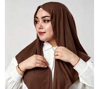 Shein 1 pieza Hiyab triangular instantáneo, diseño todo en uno para atar, envoltura rápida sin deslizamiento, sin necesidad de gorro interior, adecuado para