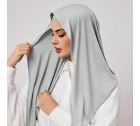 Shein 1 pieza Hiyab triangular instantáneo, pañuelo de cabeza todo en uno para atar. Envoltura rápida, antideslizante. Sin gorro interior, sin doblar. Adecu